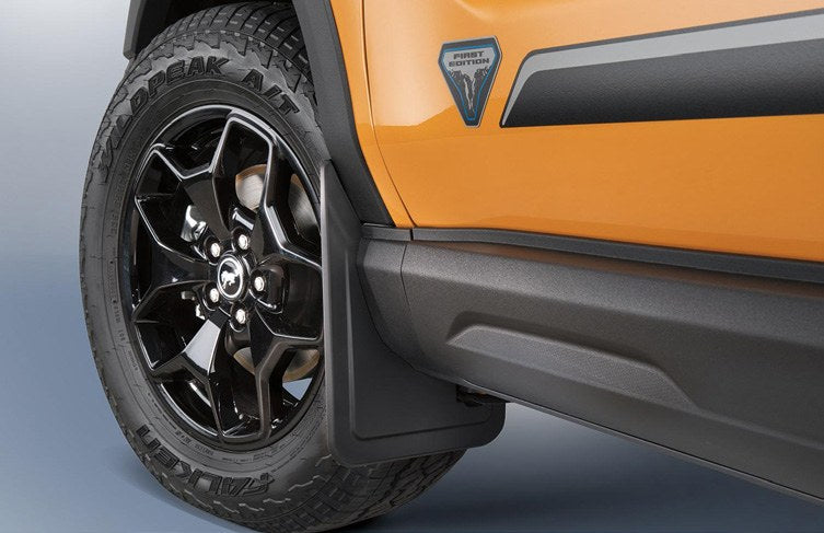 BRONCO SPORT 2021-2027 SPLASH GUARDS - MOLDED, BLACK, FRONT, 2-PIECE SET
