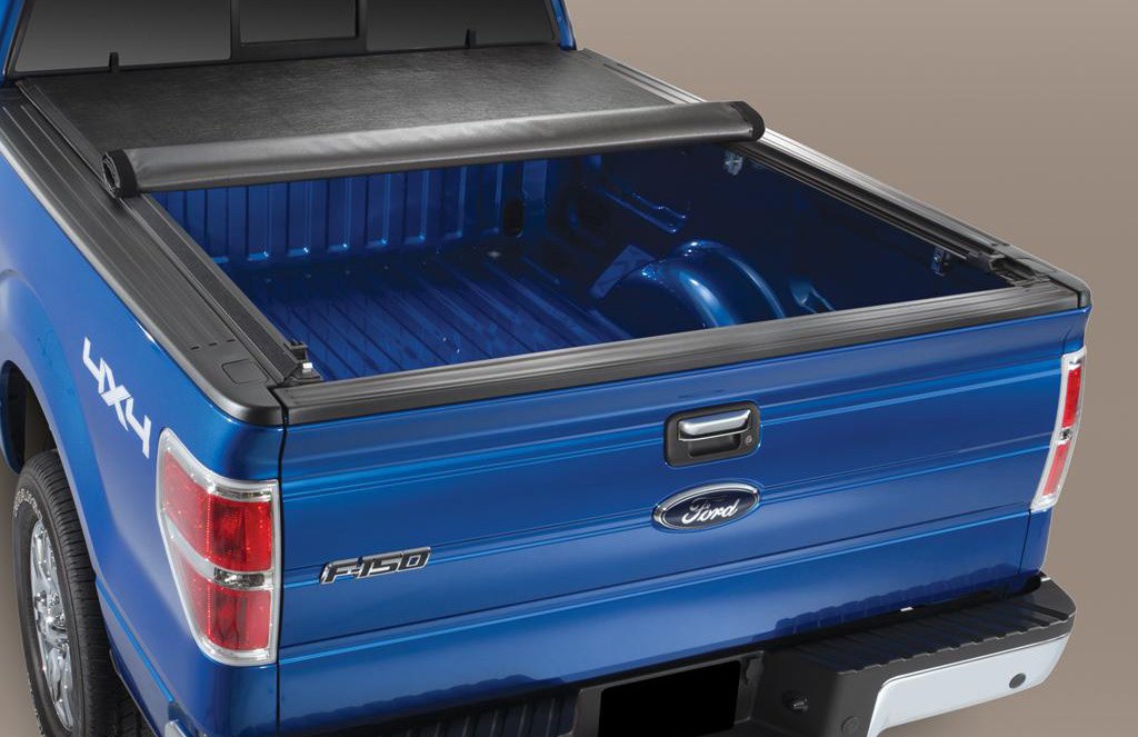 SUPER DUTY 2020-2022 XLP SOFT ROLL-UP TRUCK BED COVER BY REALTRUCK ADVANTAGE, FOR 8.0 BED