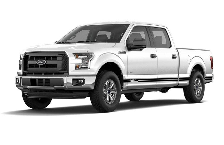 F-150 2021-2027 CUSTOM GRAPHICS BY VISCO STRIPE KIT - TRI BAR STRIPE, MATTE BLACK