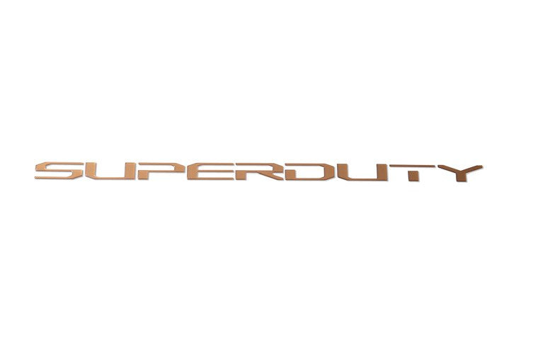 SUPER DUTY 2023-2027 EXTERIOR TRIM BY TUFSKINZ, TAILGATE LETTERS, ELECTRIC SPICE