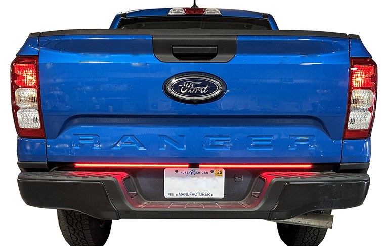 RANGER 2024-2027 EXTERIOR TRIM KIT BY PUTCO, TAILGATE LIGHT BAR ASSEMBLY