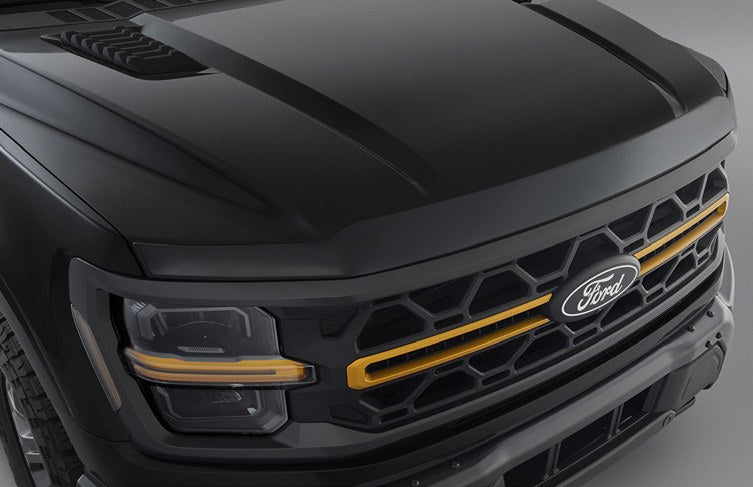 F-150 2021-2027 HOOD PROTECTOR, AEROSKIN, SMOKE BY HUSKY LINERS