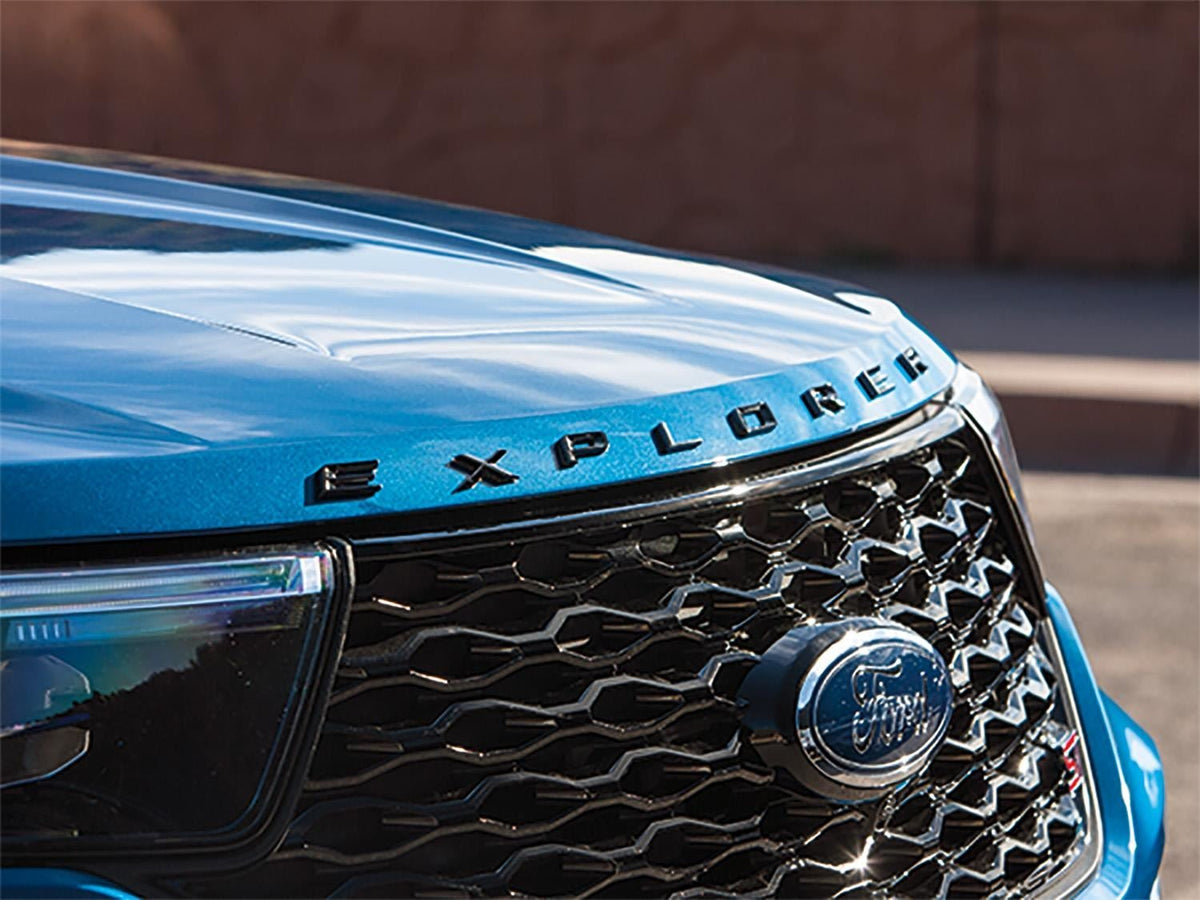 EXPLORER 2020-2026 BLACK LETTERING HOOD BADGE