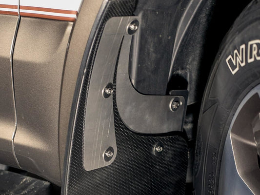 F-150 2015-2020 GATORBACK BLACK/SILVER FORD LOGO SPLASH GUARDS
