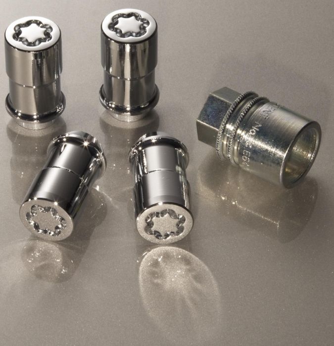 GR3Z-1A043-A WHEEL LOCKS - CHROME PLATED FOR EXPOSED LUGS