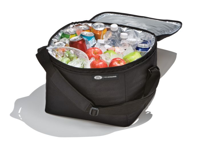 HE5Z-19H484-A CARGO ORGANIZER - SOFT-SIDED COOLER BAG W/ADJUSTABLE CARRYING STRAP, FORD LOGO
