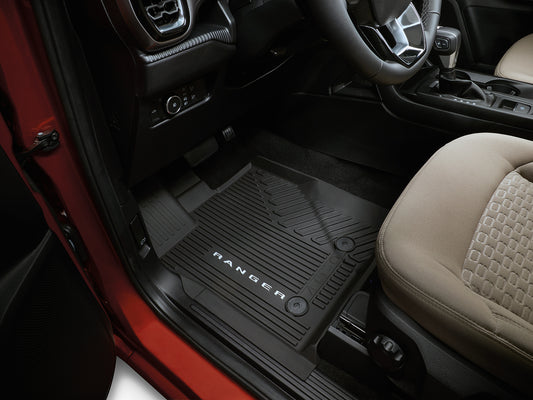 Ford Ranger all-weather floor liners 3-piece set, part R1WZ-1613086-AA