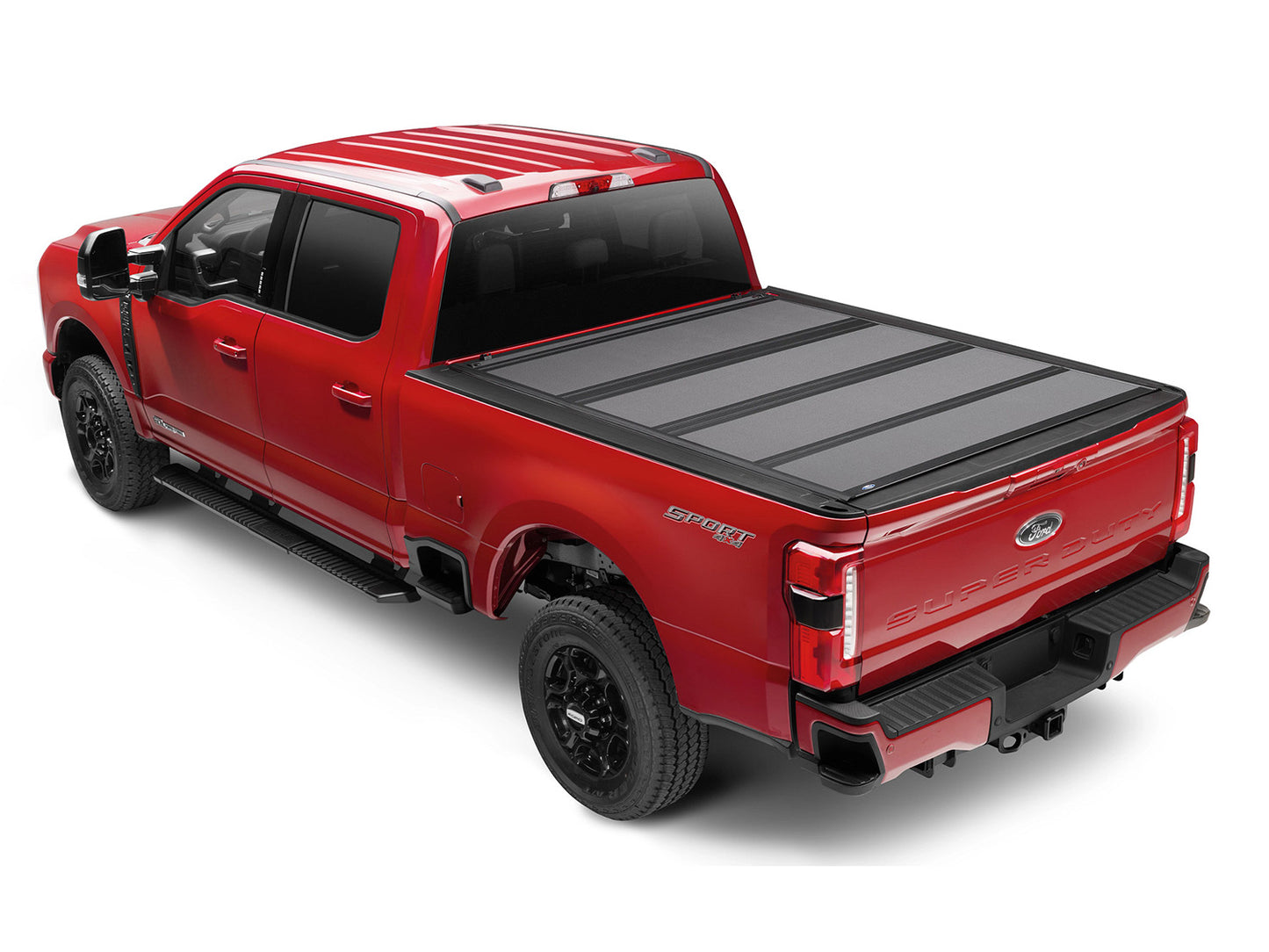 Ford REV Hard Tri-Folding Tonneau Cover between rails 6.75' bed, part VPC3Z-99501A42-G