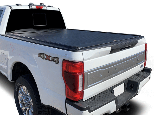 Ford Super Duty power retractable tonneau cover for 8 foot bed