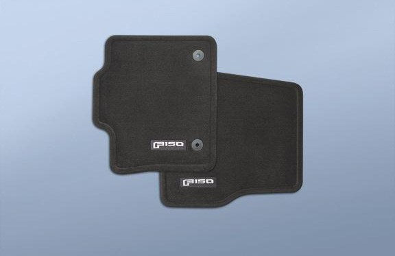 F-150 2020-2027 FLOOR MATS - CARPETED, BLACK, 2-PIECE SET, FOR REGULAR CAB