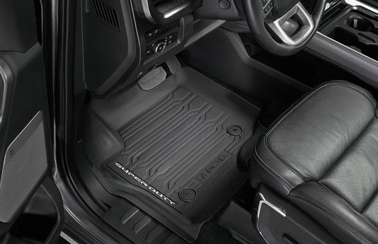 SUPER DUTY 2023-2027 FLOOR LINER - TRAY STYLE, BLACK 3-PIECE FOR CARPET FLOORING, FOR SUPERCAB OR CREWCAB W/UNDERSEAT ST
