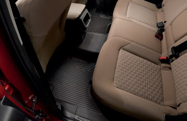 SUPER DUTY 2023-2027 FLOOR LINER - TRAY STYLE, BLACK 3-PIECE FOR VINYL FLOORING, FOR CREWCAB W/O UNDERSEAT STORAGE BOX