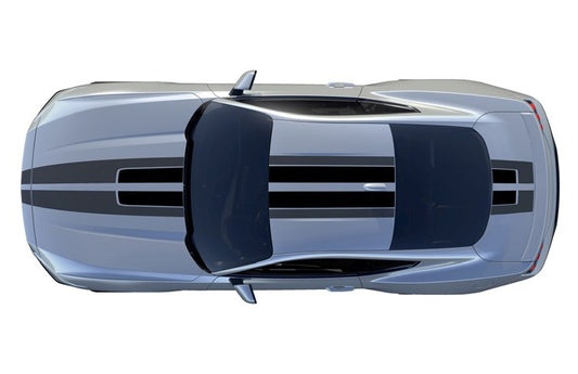 MUSTANG 2024-2027 OVER-THE-TOP GRAPHICS - BLACK/GRAY FOR ECOBOOST