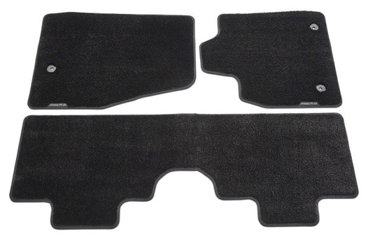 MUSTANG MACH-E 2021-2027 FLOOR MATS, CARPETED, 60 OZ., 3-PC, BLACK