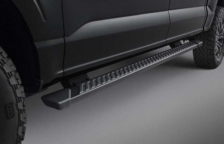 F-150 2021-2027 5IN BLACK ALUMINUM STEP BAR FOR SUPERCREW