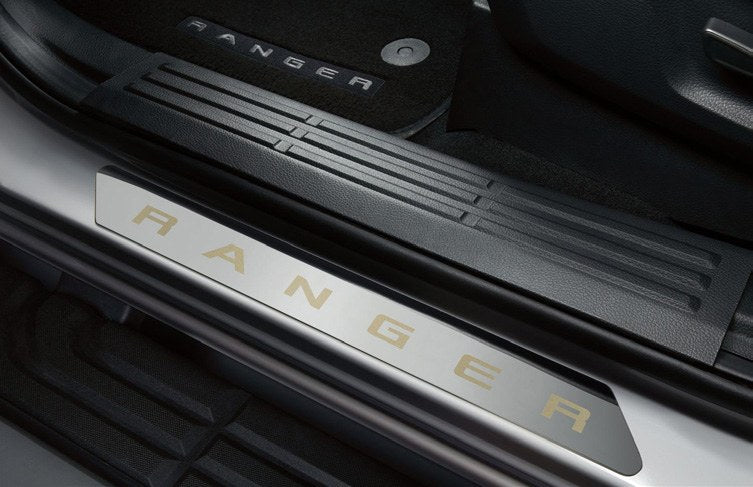 RANGER 2020-2027 DOOR SILL PLATES - POLISHED STAINLESS STEEL, FOR SUPERCREW