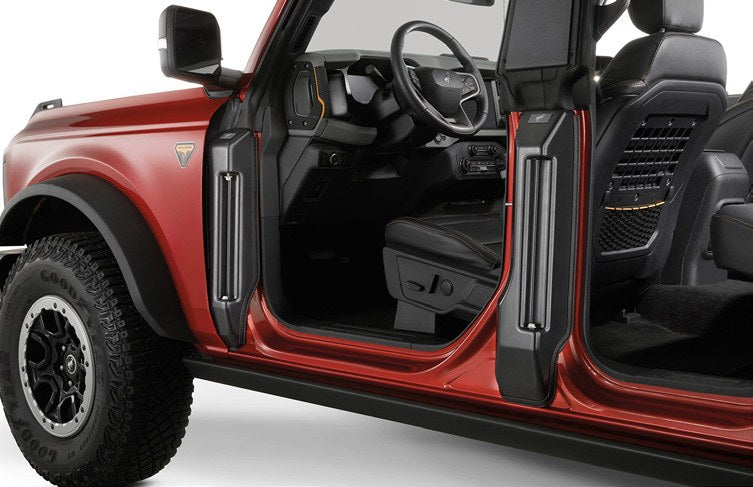 BRONCO 2021-2027 DOOR HINGE COVERS FOR A & B PILLAR - 4 DOOR BY DEEZEE