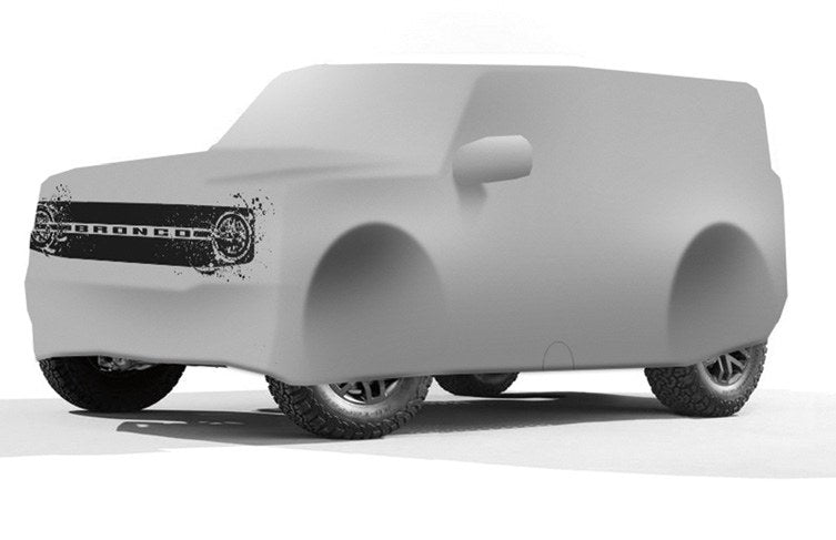 BRONCO 2021-2027 FULL VEHICLE COVER - 2D COLOR, 4-DOOR, WITH ROOF RAILS