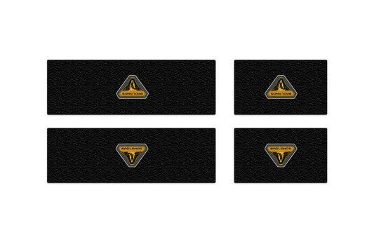 BRONCO 2021-2027 DOOR SILL PROTECTOR KIT BY TUFSKINZ, BADLANDS LOGO, BADLANDS EDITION, 5-DOOR