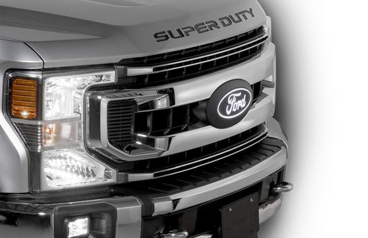 SUPER DUTY 2020-2027 LIGHTED FORD OVAL, FRONT, LED, FOR VEHICLES W/O FRONT CAMERA