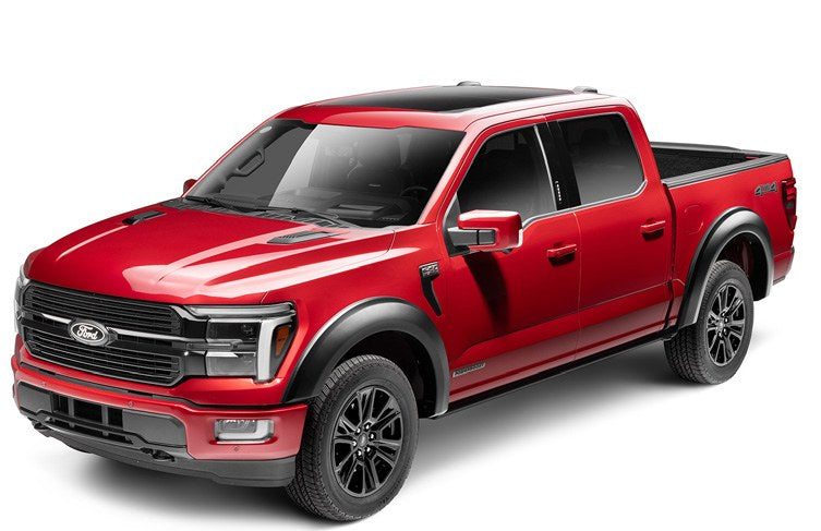 F-150 2021-2027 FENDER FLARES, EXTEND-A-FLARE, BLACK TEXTURED BY HUSKY LINERS