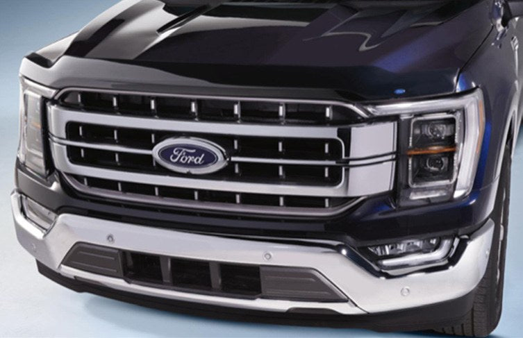 F-150 2021-2027 HOOD PROTECTOR - AEROSKIN, SMOKE BY HUSKY LINERS