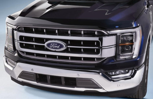 F-150 2021-2027 HOOD PROTECTOR - AEROSKIN, SMOKE BY HUSKY LINERS