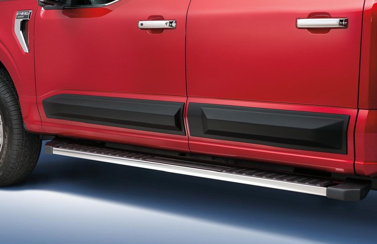 F-150 2021-2027 TRIM KIT - DOOR MOLDING KIT BY AIR DESIGN, MATTE BLACK, FOR CREW CAB