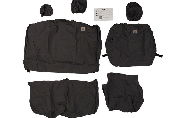 F-150 2021-2027 SEAT COVERS - CARHARTT PROTECTIVE SEAT COVERS BY COVERCRAFT, REAR ROW, 60/40, FOR SUPERCAB, GRAVEL