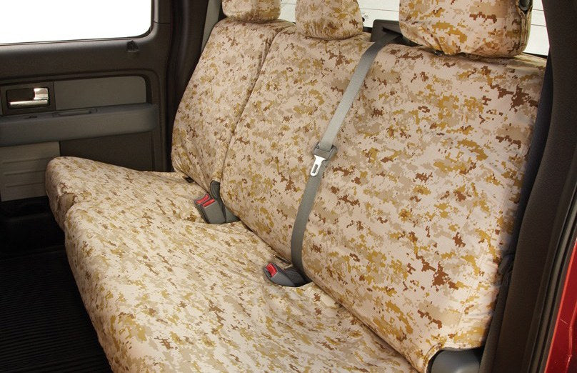 F-150 2021-2027 SEAT COVERS, REALTREE PROTECTIVE SEAT COVERS BY COVERCRAFT - REAR ROW, 60/40, FOR SUPERCAB, CARHARTT REA