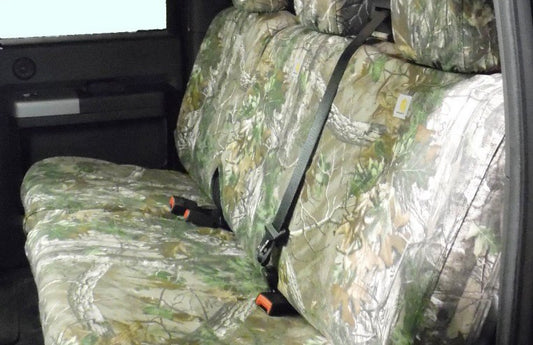 F-150 2021-2027 SEAT COVERS, REALTREE PROTECTIVE SEAT COVERS BY COVERCRAFT - REAR ROW, 60/40, FOR SUPERCAB, CARHARTT REA
