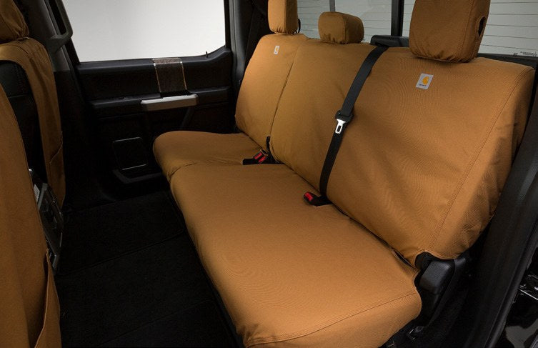 F-150 2021-2027 SEAT COVERS - CARHARTT PROTECTIVE SEAT COVERS BY COVERCRAFT, REAR ROW, 60/40, WITH ARMREST, FOR SUPERCRE