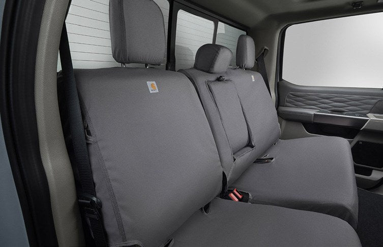 F-150 2021-2027 SEAT COVERS - CARHARTT PROTECTIVE SEAT COVERS BY COVERCRAFT, REAR ROW, 60/40, WITH ARMREST, FOR SUPERCRE