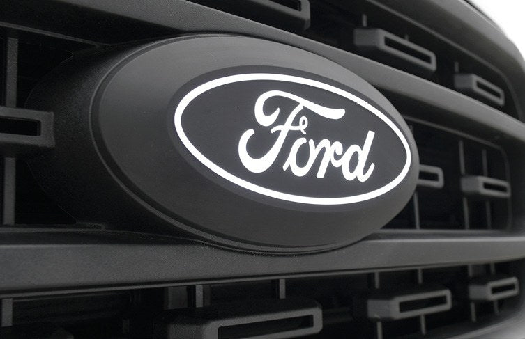 F-150 2021-2027 LIGHTED FORD OVAL, FRONT, HALOGEN & LED REFLECTOR, FOR VEHICLES W/O FRONT CAMERA