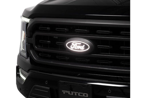 F-150 2021-2027 LIGHTED FORD OVAL, FRONT, HALOGEN & LED REFLECTOR