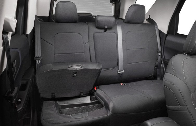 BRONCO SPORT 2021-2027 COVERKING SEAT COVER, REAR, NEOPRENE 60/40 WITH ARMREST AND UNDER SEAT STORAGE