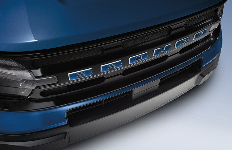 BRONCO SPORT 2021-2027 EXTERIOR TRIM BY TUFSKINZ, GRILLE LETTERS, ATLAS BLUE