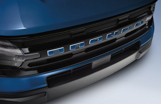 BRONCO SPORT 2021-2027 EXTERIOR TRIM BY TUFSKINZ, GRILLE LETTERS, ATLAS BLUE