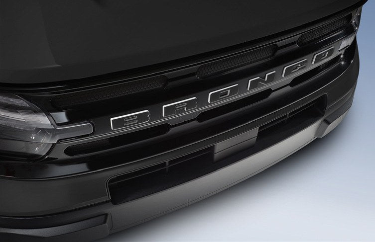 BRONCO SPORT 2021-2027 EXTERIOR TRIM BY TUFSKINZ, GRILLE LETTERING, MATTE BLACK