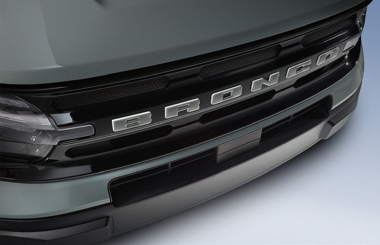 BRONCO SPORT 2021-2027 EXTERIOR TRIM BY TUFSKINZ, GRILLE LETTERS, CACTUS GRAY