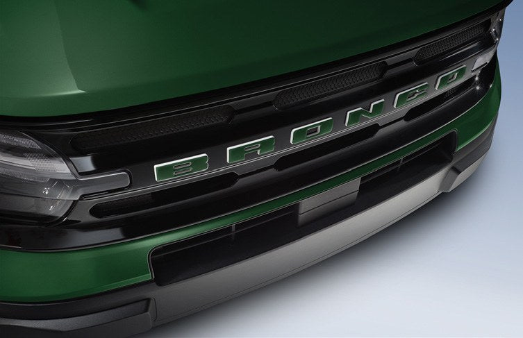 BRONCO SPORT 2021-2027 EXTERIOR TRIM BY TUFSKINZ, GRILLE LETTERS, ERUPTION GREEN