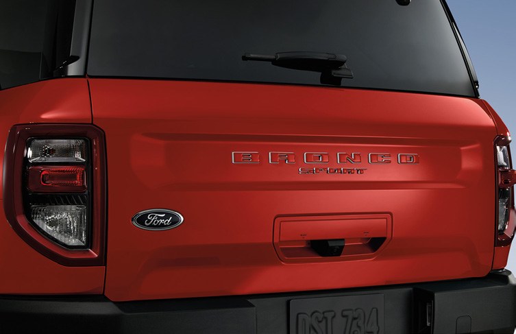 BRONCO SPORT 2021-2027 EXTERIOR TRIM BY TUFSKINZ, LIFTGATE LETTERING, RACE RED