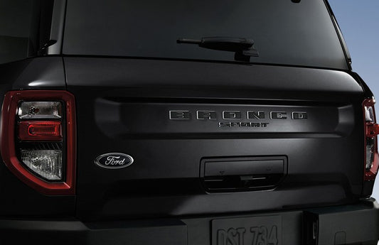 BRONCO SPORT 2021-2027 EXTERIOR TRIM BY TUFSKINZ, LIFTGATE LETTERING, MATTE BLACK