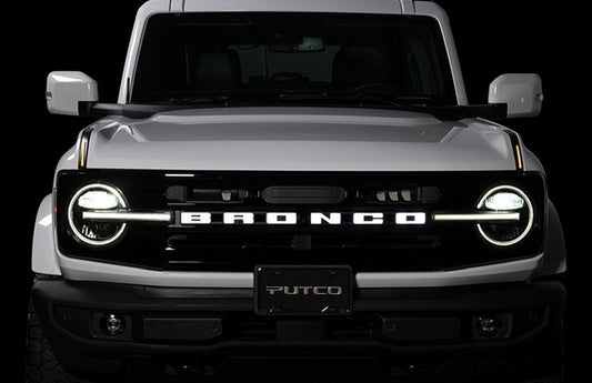 BRONCO 2021-2027 ILLUMINATED GRILLE LETTERS FOR VEHICLES W/O CAMERA