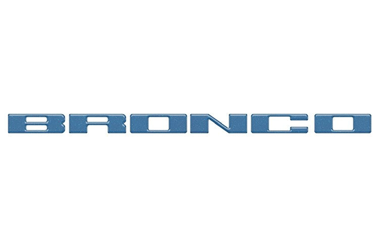 BRONCO 2021-2027 EXTERIOR TRIM BY TUFSKINZ, GRILLE LETTERING, ARTISAN BLUE