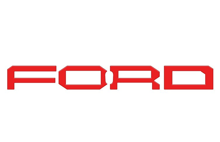 BRONCO 2021-2027 FORD GRILLE LETTER (RACE RED) FOR BRONCO RAPTOR