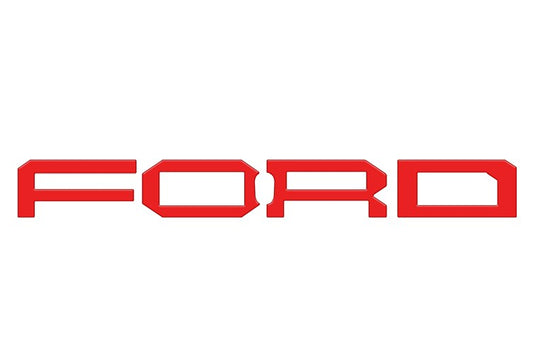 BRONCO 2021-2027 FORD GRILLE LETTER (RACE RED) FOR BRONCO RAPTOR
