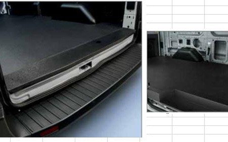 TRANSIT 2020-2027 REAR AND SIDE DOOR SCUFF PLATES, HEAVY DUTY BY LEGEND, FOR USE WITH REGULAR TRANSIT CARGO VAN