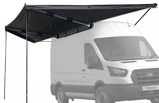 TRANSIT 2020-2027 COMPLETE 180 DEGREE AWNING KIT BY OVERLAND - FORD MEDIUM, HIGH ROOF MODELS