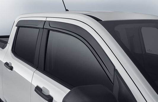 MAVERICK 2022-2027 SIDE WINDOW DEFLECTORS - LOW PROFILE, SMOKE BY HUSKY LINERS
